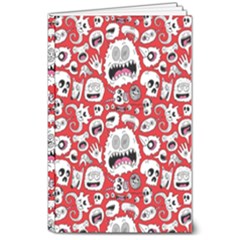 Another Monster Pattern 8  X 10  Softcover Notebook by Ket1n9