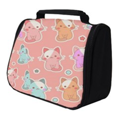 Cute Kawaii Kittens Seamless Pattern Full Print Travel Pouch (small) by Grandong