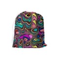 Bending Rotate Distort Waves Drawstring Pouch (Large) View2