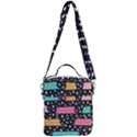 Art Pattern Design Wallpaper Background Print Patterns Crossbody Day Bag View3