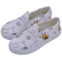 Bee Art Pattern Design Wallpaper Background Print Kids  Canvas Slip Ons View2