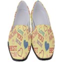 Love Mom Happy Mothers Day I Love Mom Graphic Pattern Women s Classic Loafer Heels View1