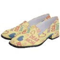 Love Mom Happy Mothers Day I Love Mom Graphic Pattern Women s Classic Loafer Heels View2
