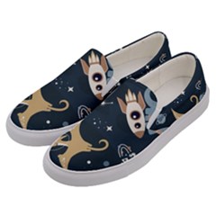 Space Theme Art Pattern Design Wallpaper Men s Canvas Slip Ons by Vaneshop