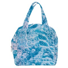 Blue Ocean Wave Texture Boxy Hand Bag by Jack14