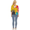 Abstract Colorful Pattern Shape Design Background Lightweight Drawstring Hooded Top View4