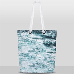 Ocean Wave Full Print Rope Handle Tote (small) by Jack14