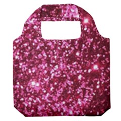 Pink Glitter Premium Foldable Grocery Recycle Bag by Amaryn4rt