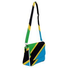 Flag Of Tanzania Shoulder Bag With Back Zipper by Amaryn4rt