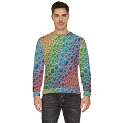 Bubbles Rainbow Colourful Colors Men s Fleece Sweatshirt by Amaryn4rt