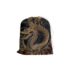 Dragon Pentagram Drawstring Pouch (medium) by Amaryn4rt