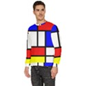Mondrian-red-blue-yellow Men s Fleece Sweatshirt View2