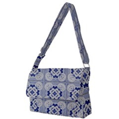 Ceramic-portugal-tiles-wall Full Print Messenger Bag (l) by Amaryn4rt