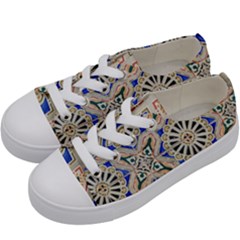 Ceramic-portugal-tiles-wall- Kids  Low Top Canvas Sneakers by Amaryn4rt