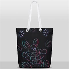 Easter-bunny-hare-rabbit-animal Full Print Rope Handle Tote (small) by Amaryn4rt