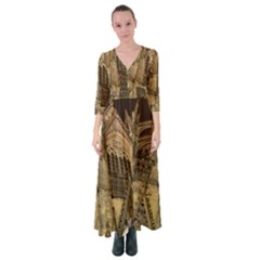 Cologne-church-evening-showplace Button Up Maxi Dress