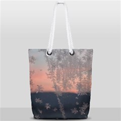 Hardest-frost-winter-cold-frozen Full Print Rope Handle Tote (small) by Amaryn4rt