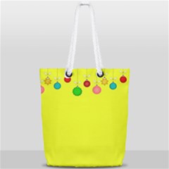 Christmas-bowls-garland-decoration Full Print Rope Handle Tote (small) by Amaryn4rt