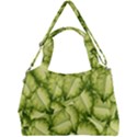 Seamless-pattern-with-green-leaves Double Compartment Shoulder Bag View1