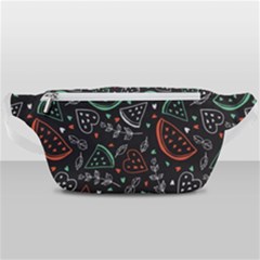 Seamless-vector-pattern-with-watermelons-mint -- Waist Bag  by Amaryn4rt