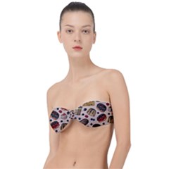 Seamless-pattern-with-sweet-cakes-berries Classic Bandeau Bikini Top  by Amaryn4rt