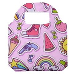 Fashion-patch-set Premium Foldable Grocery Recycle Bag by Amaryn4rt