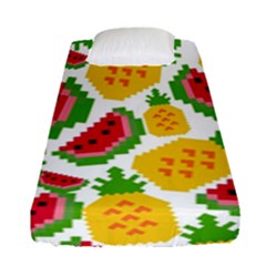 Watermelon-pattern-se-fruit-summer Fitted Sheet (single Size) by Amaryn4rt