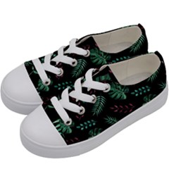 Geometric-seamless-pattern Kids  Low Top Canvas Sneakers by Amaryn4rt