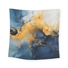 Abstract Marble Design Background Square Tapestry (small) by Pakjumat