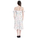 Spaceship Pattern Star Shoulder Tie Bardot Midi Dress View2
