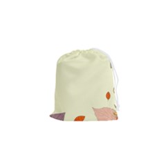 Autumn Border Frame Background Drawstring Pouch (xs) by Pakjumat