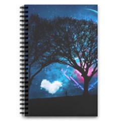 Trees Surreal Universe Silhouette 5 5  X 8 5  Notebook by Pakjumat