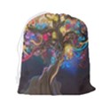 Psychedelic Tree Abstract Psicodelia Drawstring Pouch (2XL) View2