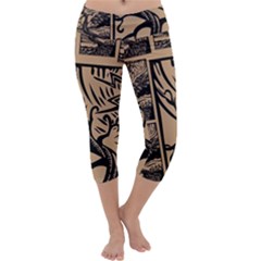 Artistic Psychedelic Capri Yoga Leggings by Modalart