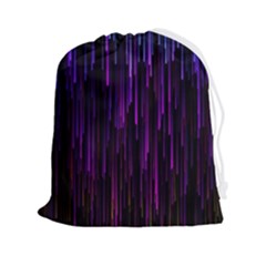 Stars Are Falling Electric Abstract Drawstring Pouch (2xl) by Modalart