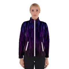 Stars Are Falling Electric Abstract Women s Bomber Jacket by Modalart