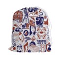Artistic Psychedelic Doodle Drawstring Pouch (2XL) View1