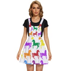 Colorful Horse Background Wallpaper Apron Dress by Amaryn4rt