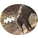 Baby Elephant Watering Hole Wooden Puzzle Round View3