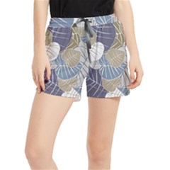 Ackground Leaves Desktop Women s Runner Shorts by Amaryn4rt
