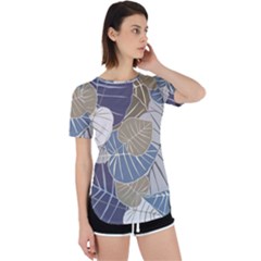 Ackground Leaves Desktop Perpetual Short Sleeve T-shirt by Amaryn4rt