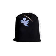 Ghost Night Night Sky Small Sweet Drawstring Pouch (medium) by Amaryn4rt