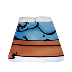 Elephant Bad Shower Fitted Sheet (full/ Double Size) by Amaryn4rt