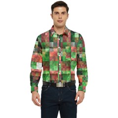 Paper Background Color Graphics Men s Long Sleeve Pocket Shirt  by Amaryn4rt