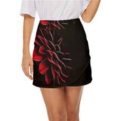 Pattern Design Abstract Background Mini Front Wrap Skirt by Amaryn4rt