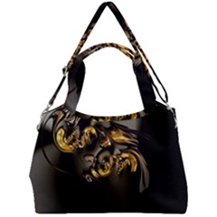 Fractal Mathematics Abstract Double Compartment Shoulder Bag by Amaryn4rt
