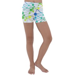 Network Connection Structure Knot Kids  Lightweight Velour Yoga Shorts by Amaryn4rt