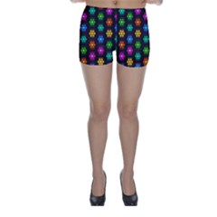 Pattern Background Colorful Design Skinny Shorts by Amaryn4rt