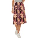 Seamless Pattern Midi Panel Skirt View1