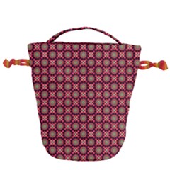Kaleidoscope Seamless Pattern Drawstring Bucket Bag by Ravend